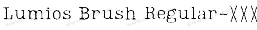Lumios Brush Regular字体转换